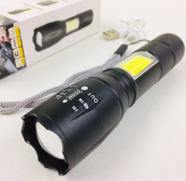 Фонарик Police T-29 T6/ 5385 COB,USB (240 шт/ящ), фото 1