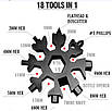 Мультитул 18 в 1 викрутка у формі сніжинки snowflake wrench tool ART-5626 (200 шт./ясть), фото 2