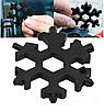 Мультитул 18 в 1 викрутка у формі сніжинки snowflake wrench tool ART-5626 (200 шт./ясть), фото 3