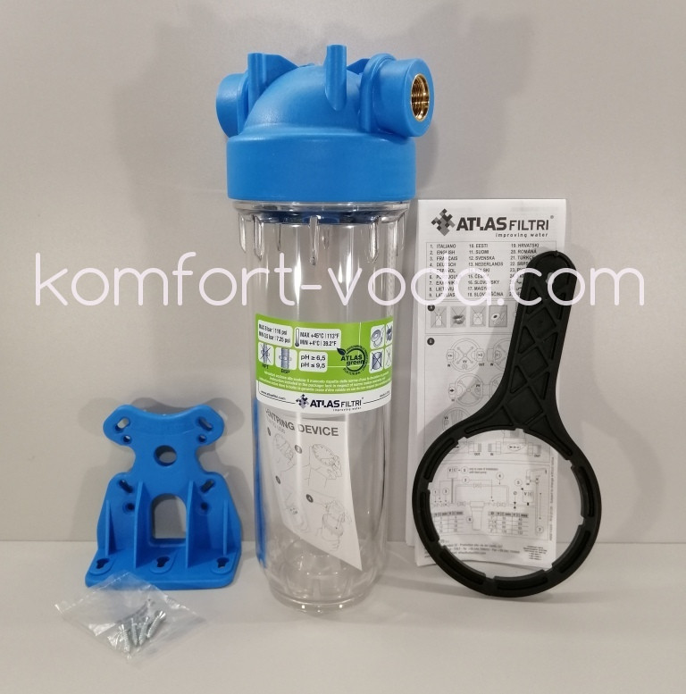 Фільтр колба Atlas Filtri DP 10 MONO 3/4" OT TS
