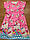 Нічна трикотажна жіноча кольорова нічна сорочка 46-50, фото 6