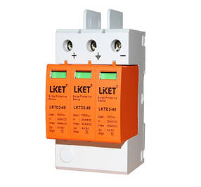 ОПН захист від перенапруги постійного струму LKTD2 - 40, 40kA ПЗІП для СЕС