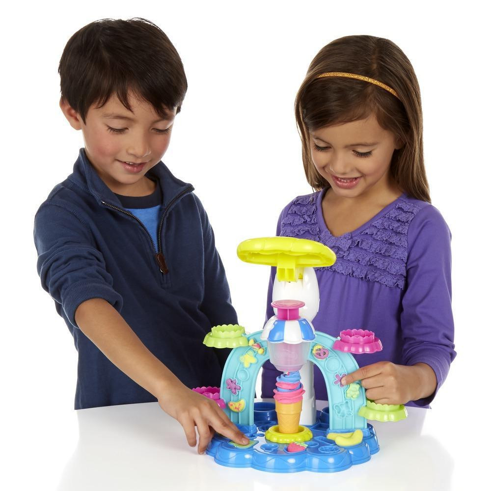 Пластилін Play-Doh (Плей до) Ігровий набір "Фабрика Морозиво" Hasbro (Хасбро), фото 1