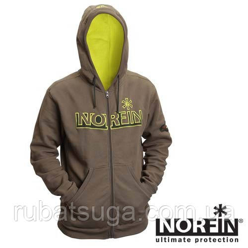Куртка флісова з капюшоном Norfin HOODY GREEN