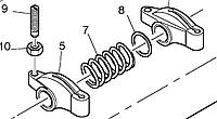 Коромысло клапана в сборе 4115R316 Perkins, Перкинс, Перкінс