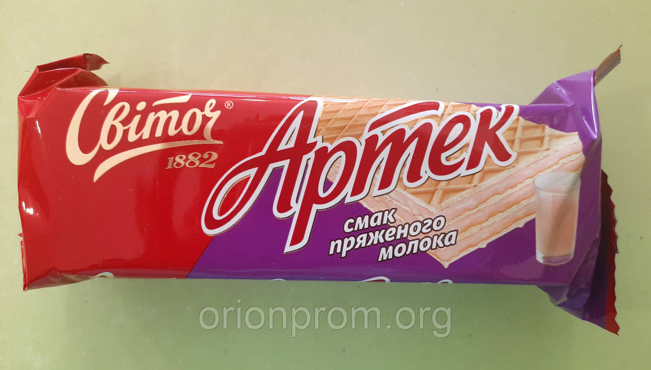 Вафлі Світоч Артек пряжене молоко 80 г