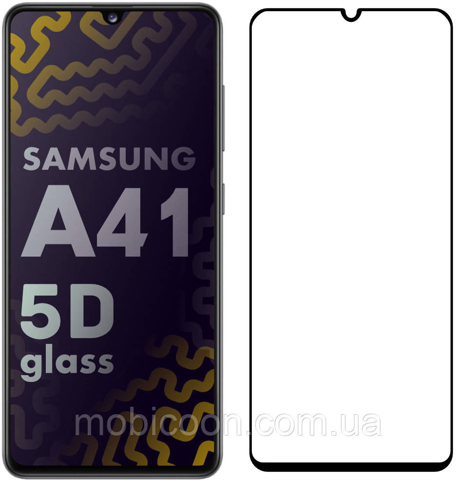 Захисне скло 5D на Samsung Galaxy A41 A415