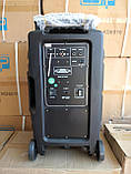 Колонка акумуляторна Ailiang U1318 з радіомікрофонами (200W/USB/BT/FM), фото 6