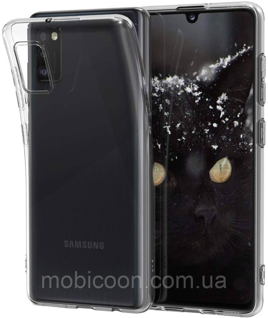 Чохол силіконовий на Samsung Galaxy A41 A415 ультратонкий прозорий (самсунг галаксі а41)