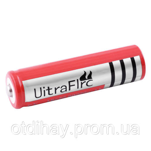 Акумулятор 18650, Ultra Fire, 6800mAh(99000), 3.7V, червоний