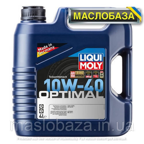 Напівсинтетичне моторне масло - Optimal SAE 10W-40 4 л.