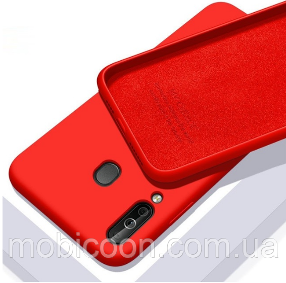 Чохол Silicone Case full для Huawei P40 Lite E Red (хуая п40 лайт, фото 1