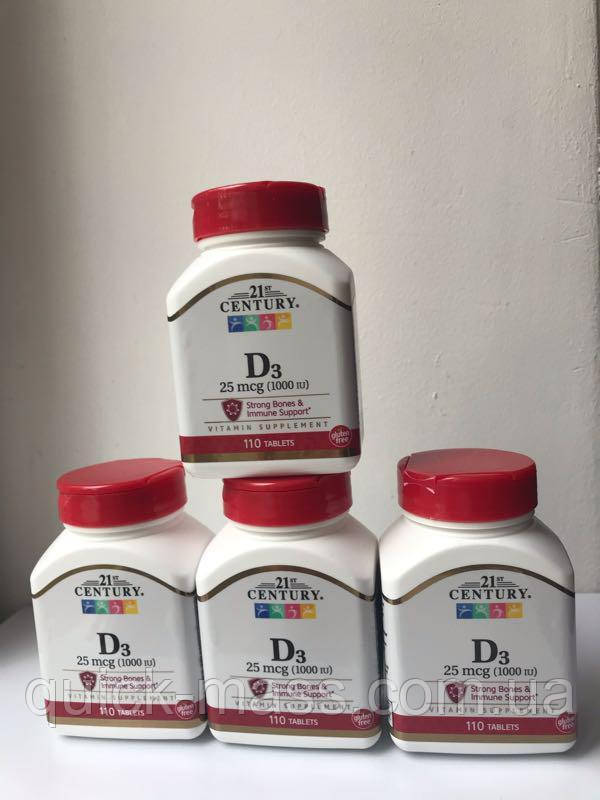 Вітамін D3 21st Century Vitamin D3 1000 IU 110tabs