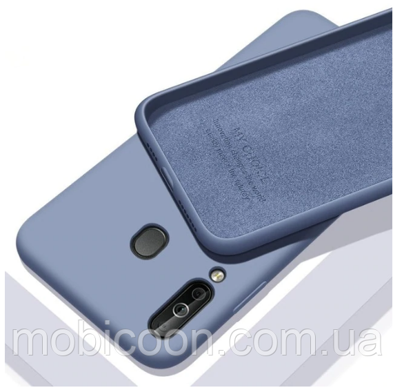 Чохол Silicone Case full для Huawei P40 Lite E Lavander (хуая п40 лайт, фото 1