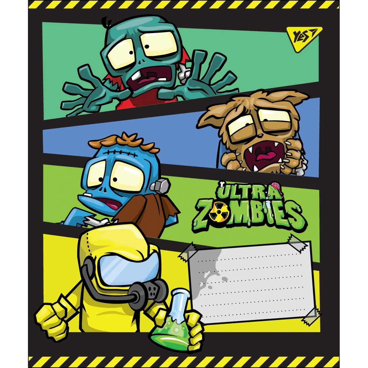 Зошит 12арк. лін. YES Ultra Zombies №764505(25)(250)