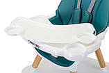 Стільчик для годування 2 в 1 Caretero Tuva Dark Green, фото 8