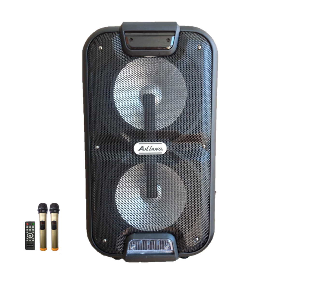Колонка акумуляторна Ailiang UF-2101 з радіомікрофонами (120W/USB/BT/FM)