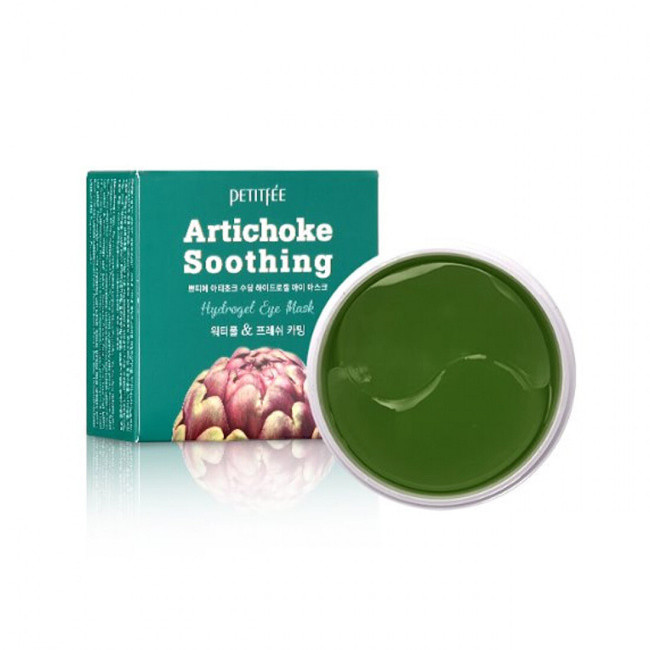 Гідрогелеві Патчі під Очі з Артишоком Petitfee Artichoke Soothing Hydrogel Eye Mask 60 шт