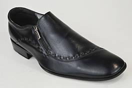 Туфлі чоловічі Conhpol 1140 чорні шкіра 44,45 розмір