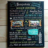 Постер класному керівнику на полотні (чорний фон), фото 4