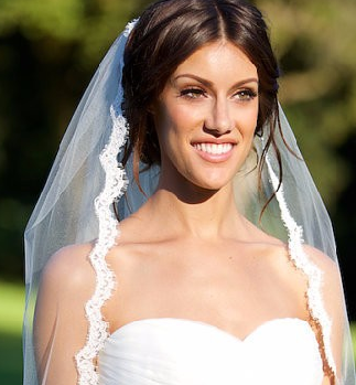 Испанская фата кружевная Фата испанка с кружевом короткая