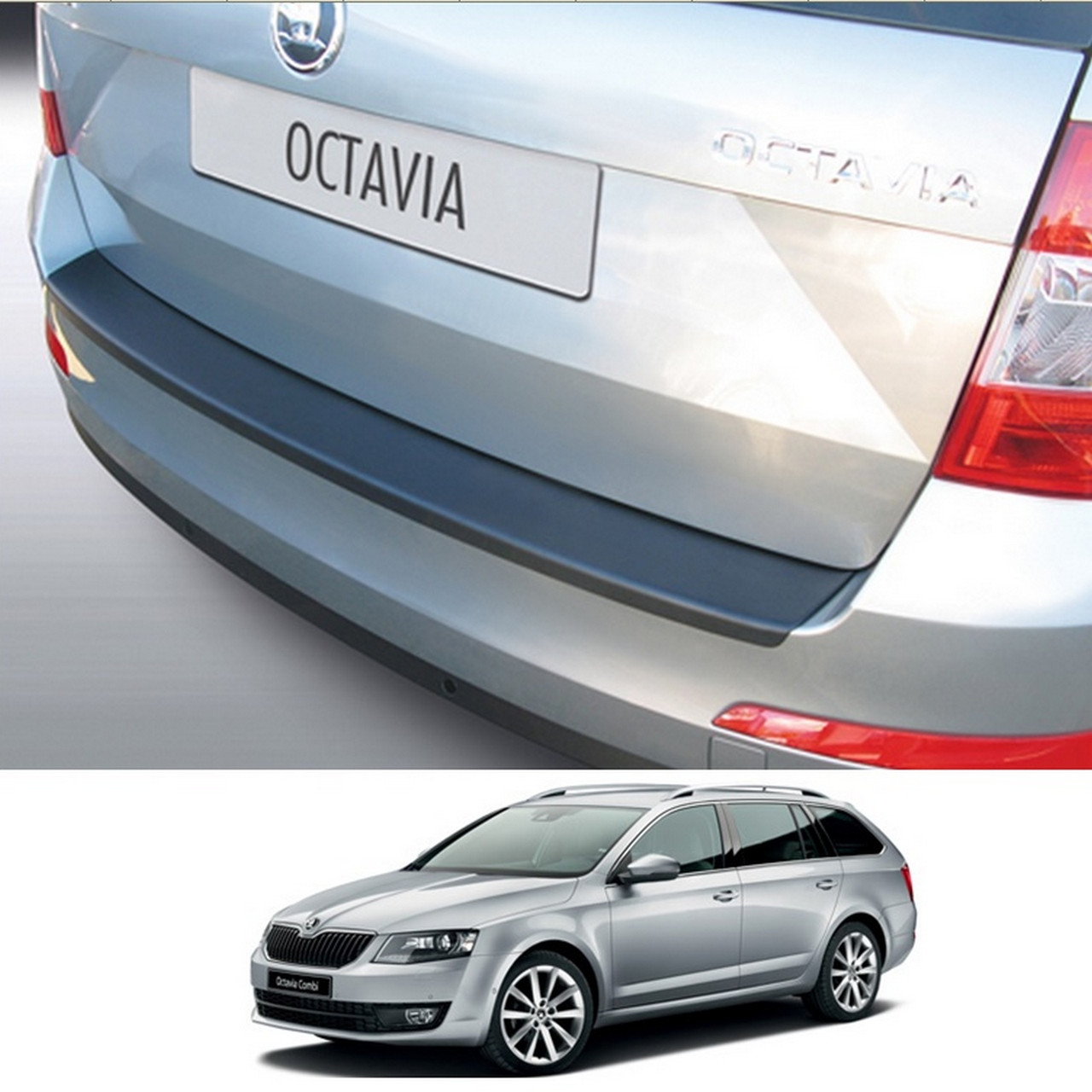 Пластикова накладка заднього бампера для Skoda Octavia A7 III Combi 6.2013-2.2017