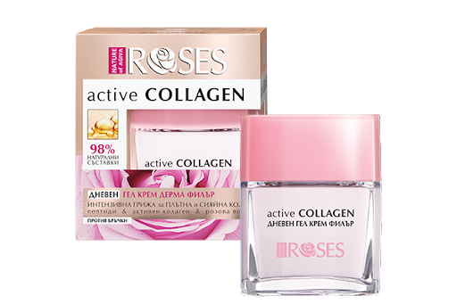 Денний гель-крем BioFresh Active Collagen для обличчя з трояндовою водою 50 мл