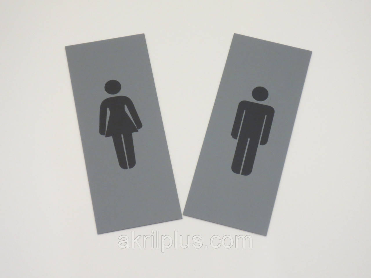 Табличка туалет женский/мужской 250*100 мм - фото 2 - id-p1254719101
