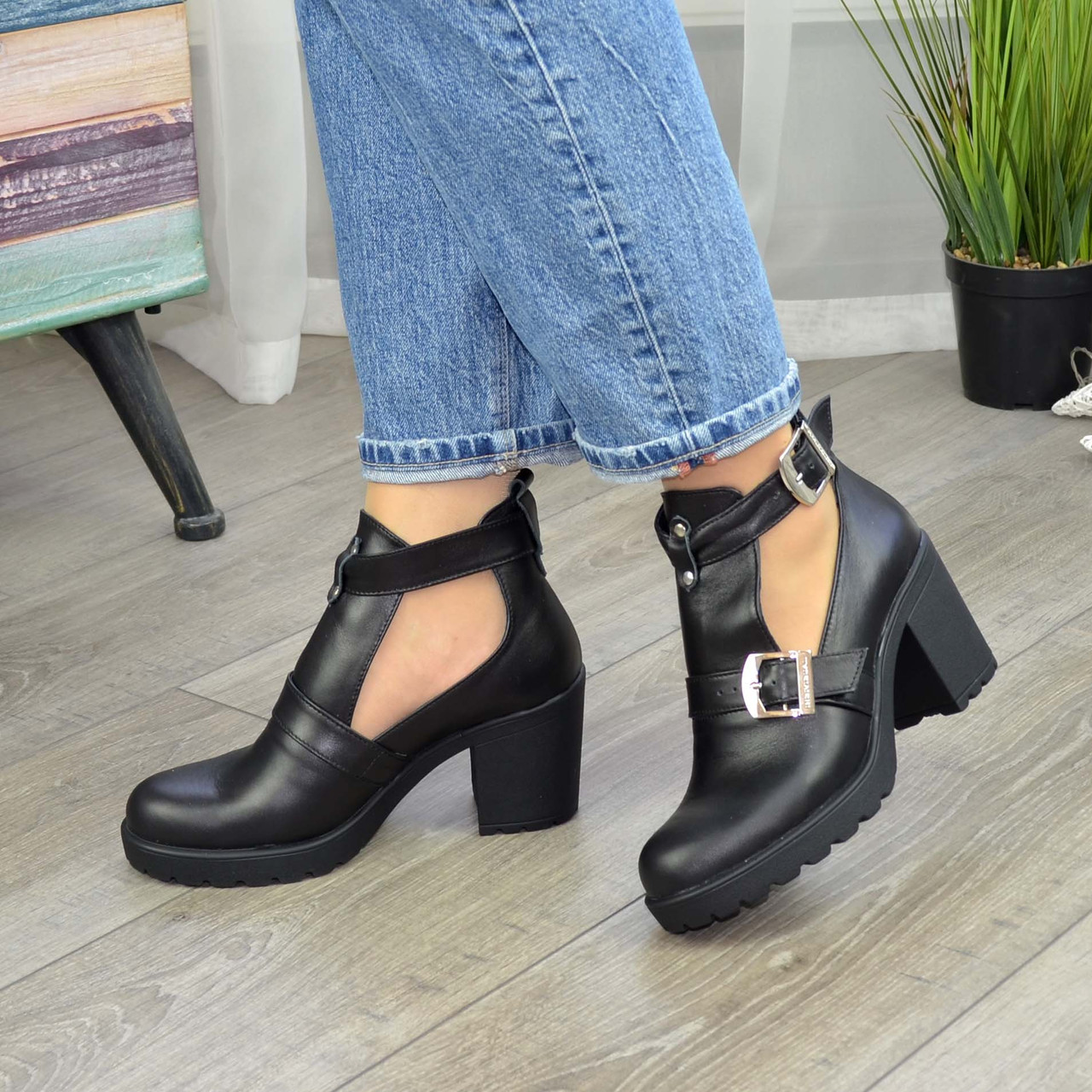 Відкриті ботильйони жіночі на підборах, фото 1