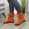 Черевики руді жіночі замшеві вільного одягання, фото 5