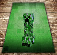 Плед с 3D принтом-Minecraft creeper big