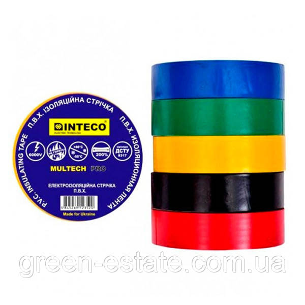 Ізоляційна стрічка Inteco 10 м. асорті
