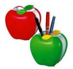 Підставка для ручок пластик No 6008/9090 "Яблуко" 8,5*9*6 см, фото 2
