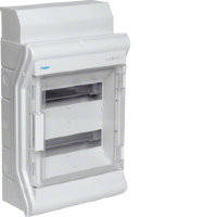 Щит розподільний навісний Hager Vector на 24 модулі 2х12 з прозорими дверцятами IP65 (VE212DN)