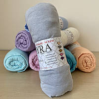 Простирадло на гумці трикотажна 180*200+25см. Наматрацник на резинці Колір - Сірий