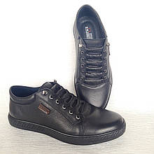 Туфлі шкіряні чоловічі повсякденні DETTA705-чорний. 42
