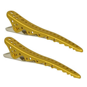 Затискачі для волосся Y. S. Park Shark Clip Gold Metal 106 мм 2 шт