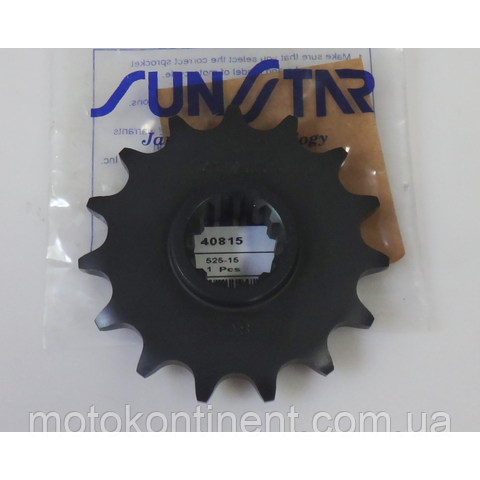 SUNSTAR 40815 Звезда передняя 15 зубов HONDA CB, CB-1, CBF, VFR 400/500 аналог JTF297.15