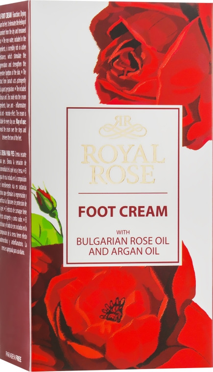 Крем для ніг BioFresh Royal Rose з олією троянди та аргановою олією 75 мл