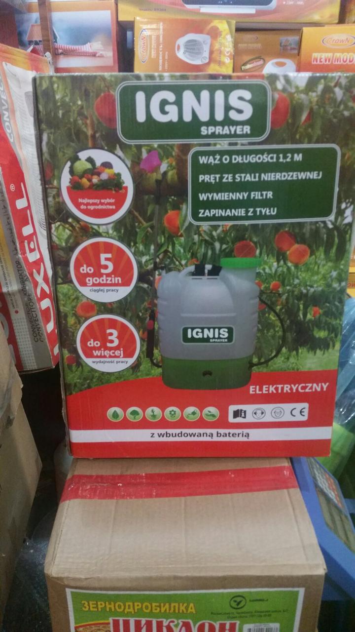 Електрооприскувач акумуляторний IGNIS 12 л (об'єм бака 12 л, 8 а/год)