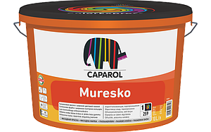 Mureskoфасадна фарба з високою здатністю до дифузії, дуже добрі водовідштовхувальні властивості.