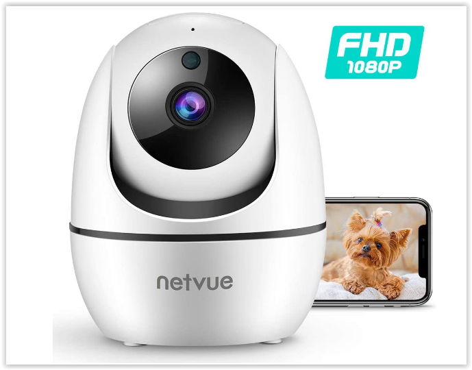 Камера для тварин, і не тільки Netvue 1080P FHD 2,4 ГГц WiFi нічне бачення, хмарне сховище