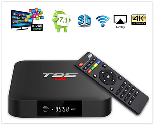 Смарт приставка ТБ Android 7.1 TV Box YAGALA T95 S1 1GB RAM 8GB ROM Amlogic S905W