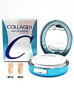 Зволожуючий кушон для обличчя з колагеном Enough Collagen Aqua Air Cushion 15 г №21 (8809084080029), фото 3