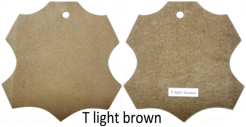 Шкіра стелечная (підкладкова) воскованая колір Коричневий(T light brown), фото 1