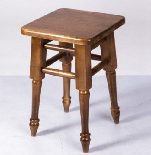 Табурет деревянный кухонный с точеными ногами - фото 1 - id-p1254867497