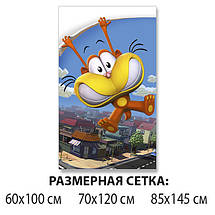 Дитяча наклейка на стіл Супергерой самоклеюча Вінілова наклейка, блакитний 60 х 100 см, фото 2