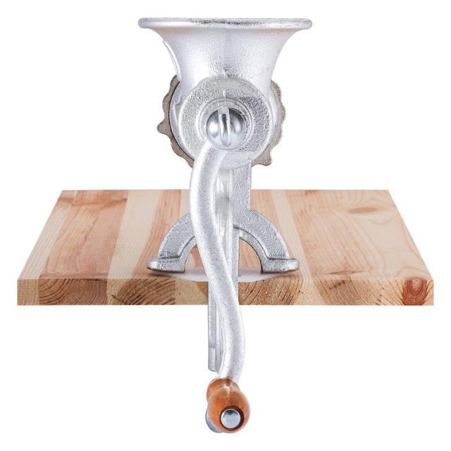 Мясорубка ручная Kamille чугунная с 3мя насадками 19х12х29см KM