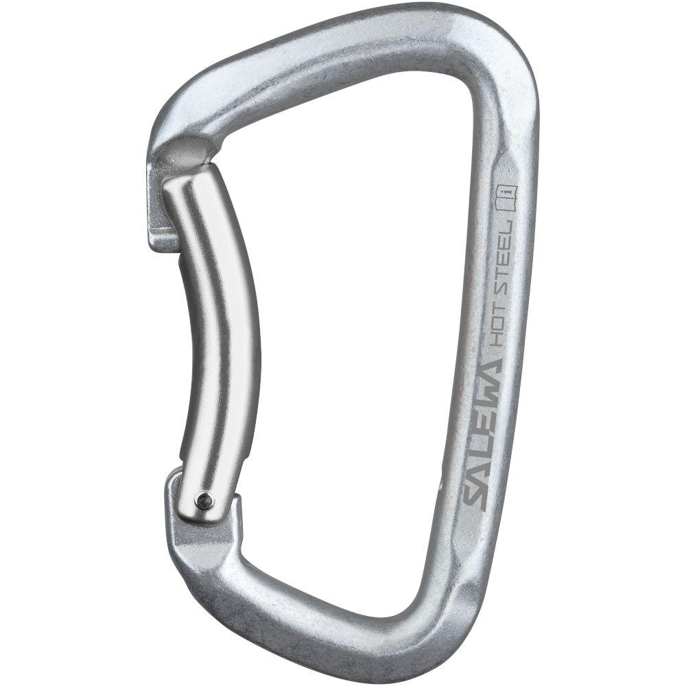 Карабин Salewa Hot Steel Bent Carabiner серый - фото 1 - id-p1254890226