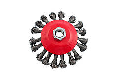 Щітка конусна Intertool 100 мм плетені (BT-4100)